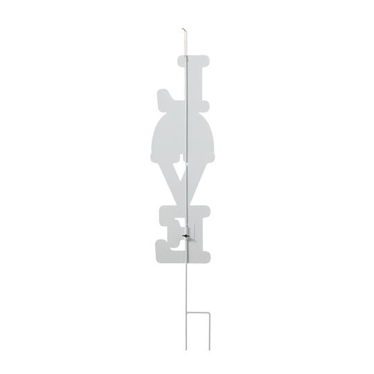 Glitzhome® 36" Valentine's Metal Rainbow "LOVE" Yard Stake